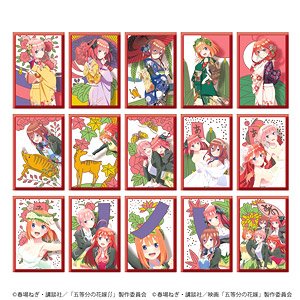 五等分の花嫁 花札柄缶バッジ (15個セット) (キャラクターグッズ)
