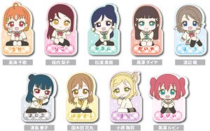 Love Live! Sunshine!! Aqours Name Clip (Set of 9) (Anime Toy)