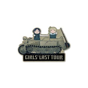 Girls` Last Tour Girl Adventure Travel Chito & Yuri & Kettenkrad Magnet Sticker (Anime Toy)