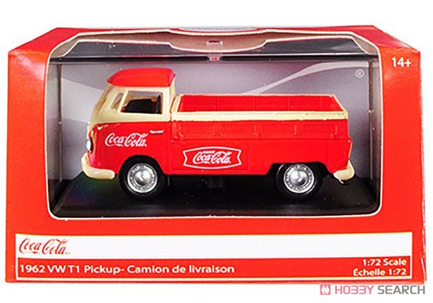 1962 Volkswagen Type 2 (T1) Pickup `Coca-Cola` Red / White (Diecast Car) Package1