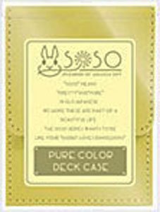 Soso Pure Color Deck Case Tanpopo Yellow (Card Supplies)