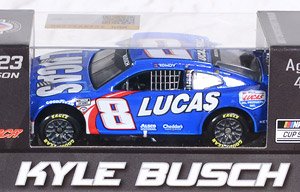 `カイル・ブッシュ` #8 LUCAS OIL シボレー カマロ NASCAR 2023 PALA CASINO 400 ウィナー (ミニカー)