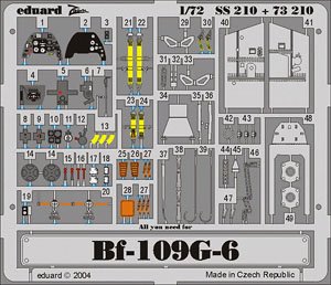 Bf109G-6 ズームエッチングパーツ (ハセガワ用) (プラモデル)