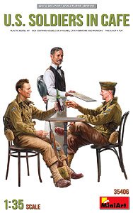 U.S. Soldiers in Cafe (Plastic model)