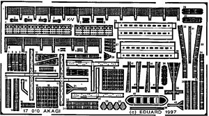 Photo-Etched Parts for Akagi (for Hasegawa) (Plastic model)