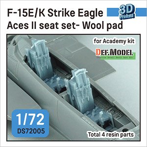 F-15E/K Strike Eagle Aces II Seat Set- Wool Pad (for Academy / Hasegawa) (Plastic model)