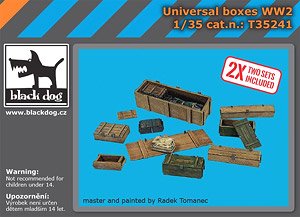 Universal Boxes WWII Accessories Set (Plastic model)