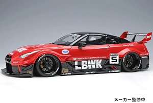 LB-Silhouette WORKS GT 35GT-RR レッド / ブラック (ミニカー)