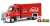 Beverage Delivery Truck `Coca-Cola` w/Bottle Case & Hand Cart (Diecast Car) Item picture1
