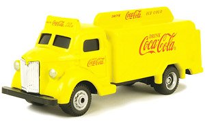 1947 `コカ・コーラ` ボトルトラック (イエロー) (ミニカー)
