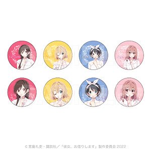 Rent-A-Girlfriend Trading Can Badge Ibeano 2023 Ver. (Set of 8) (Anime Toy)