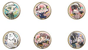Pita! Deformed Spy x Family Everyone Together Can Badge (Set of 6) (Anime Toy)