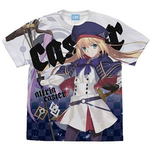 Fate/Grand Order Caster/Altria Caster Full Graphic T-Shirt White M (Anime Toy)