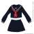 AZO2 Long Sleeve Classical Sailor Suit & Scarf Set (Navy x Red) (Fashion Doll) Item picture1