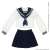 AZO2 Long Sleeve Classical Sailor Suit & Scarf Set (White x Navy) (Fashion Doll) Item picture1