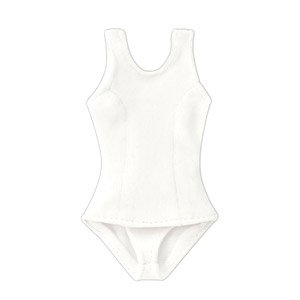 PNS School Swimsuit (White) (Fashion Doll)