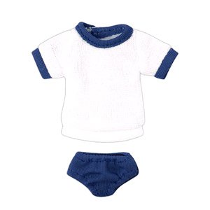 Gym Clothes Set (Navy) (Fashion Doll)