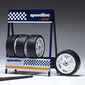 Tire Set SPEEDLINE White (Diecast Car)