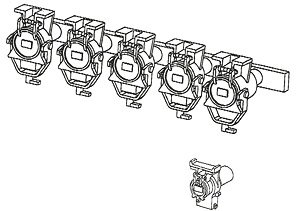16番(HO) EF65PF後期型用ジャンパ栓セット (鉄道模型)