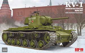 KV-1 Mod.1942 装甲強化型鋳造砲塔搭載型 w/可動式履帯 (プラモデル)
