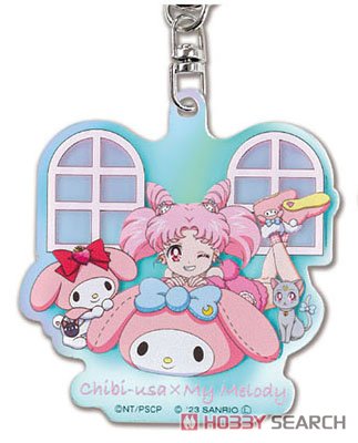 [Pretty Soldier Sailor Moon] Series x Sanrio Characters Acrylic Key Ring Aurora Type 02 Chibiusa x My Melody AKO (Anime Toy) 商品画像1