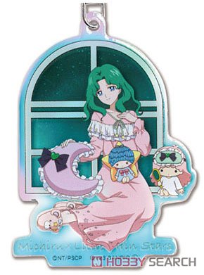 [Pretty Soldier Sailor Moon] Series x Sanrio Characters Acrylic Key Ring Aurora Type 08 Michiru Kaioh x Little Twin Stars AKO (Anime Toy) 商品画像1