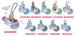 [Pretty Soldier Sailor Moon] Series x Sanrio Characters Stand Mini Acrylic Key Ring Aurora Type (Set of 10) (Anime Toy)
