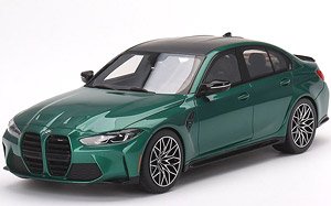 BMW M3 コンペティション (G80) アイルオブマングリーンメタリック (ミニカー)