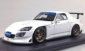 Honda S2000 Spoon Street Version Grand Prix White Bronze Wheel (Diecast Car)