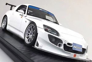 ホンダ S2000 スプーン ストリートバージョン グランプリホワイト チタニウムシルバーホイール (ミニカー)