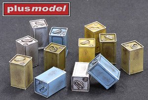 イギリス軍 携行缶セット (後期型・薄板タイプ) (12個入り) (プラモデル)