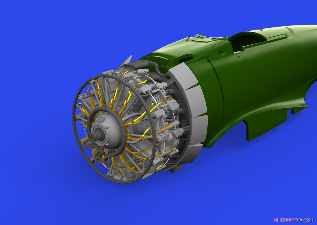 二式水上戦闘機 エンジン w/カウリング (エデュアルド用) (プラモデル) その他の画像2