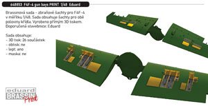 F4F-4 Gun Bays (for Eduard) (Plastic model)
