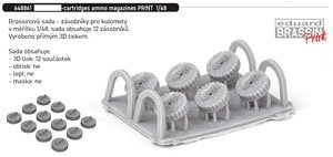 Lewis 97-Cartridges Ammo Magazines (12 Pieces) (Plastic model)