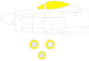 F-86D 「Tフェース」両面塗装マスクシール (レベル用) (プラモデル)