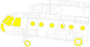 Masking Sheet for Mi-17 (for AMK) (Plastic model)