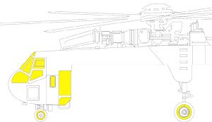 CH-54A 「Tフェース」両面塗装マスクシール (ICM用) (プラモデル)