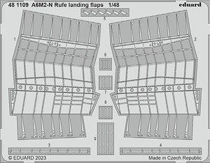 Photo-Etched Parts for A6M2-N Rufe Landing Flaps (for Eduard) (Plastic model)
