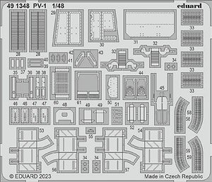 Photo-Etched Parts for PV-1 (for Academy) (Plastic model)