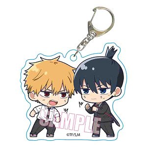 Petit Memo! Acrylic Key Ring Chainsaw Man Denji & Aki Hayakawa (Anime Toy)