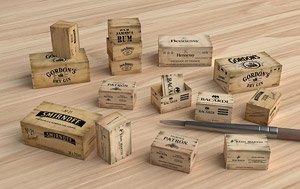 Wooden Crates: Liquors (Plastic model)