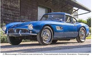 BMW 507 カブリオレ 1957 ブルー (ミニカー)