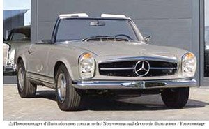 MB 230 SL 1963 グレー (ミニカー)