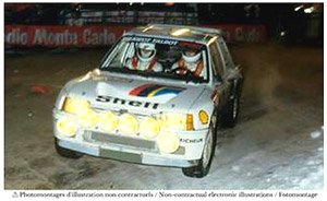プジョー 205 T16 1985年モンテカルロラリー #2 Ari Vatanen (ミニカー)