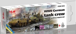 WWII ドイツ戦車兵用アクリルセット (塗料)