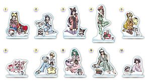 [Pretty Soldier Sailor Moon] x Sanrio Characters Acrylic Stand Collection (Set of 10) (Anime Toy)