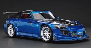 Honda S2000 Spoon Street Carbon Bonnet Version Black Blue (Diecast Car)