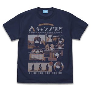 [Laid-Back Camp] Rin Shima Camp Course T-Shirt Ver2.0 Indigo S (Anime Toy)