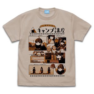 [Laid-Back Camp] Rin Shima Camp Course T-Shirt Ver2.0 Sand Beige M (Anime Toy)