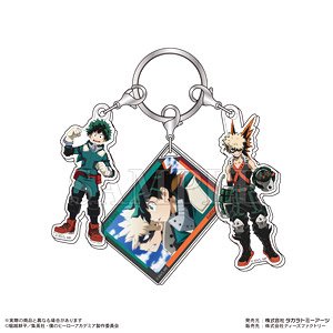 My Hero Academia 3 Charm Key Ring Izuku Midoriya & Katsuki Bakugo (Anime Toy)